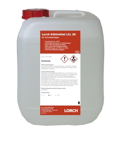 Kühlmittel LORCH LCL30 551.9006.5 Kanister-5l mit Frostschutz, gute Schmiereigenschaften, schont die Brenneranschlüsse, für wassergekühlte Schweißgeräte, Brenner,...
