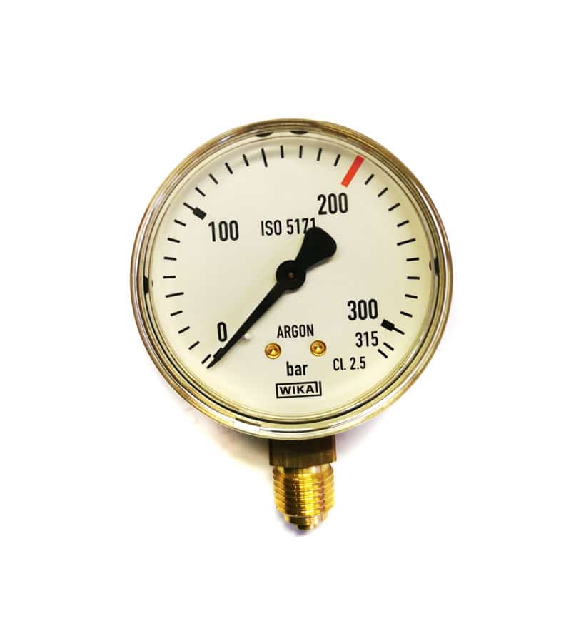 Arbeitsmanometer für Druckmanometer Druckminderer CO² 1/4 Anschluss 