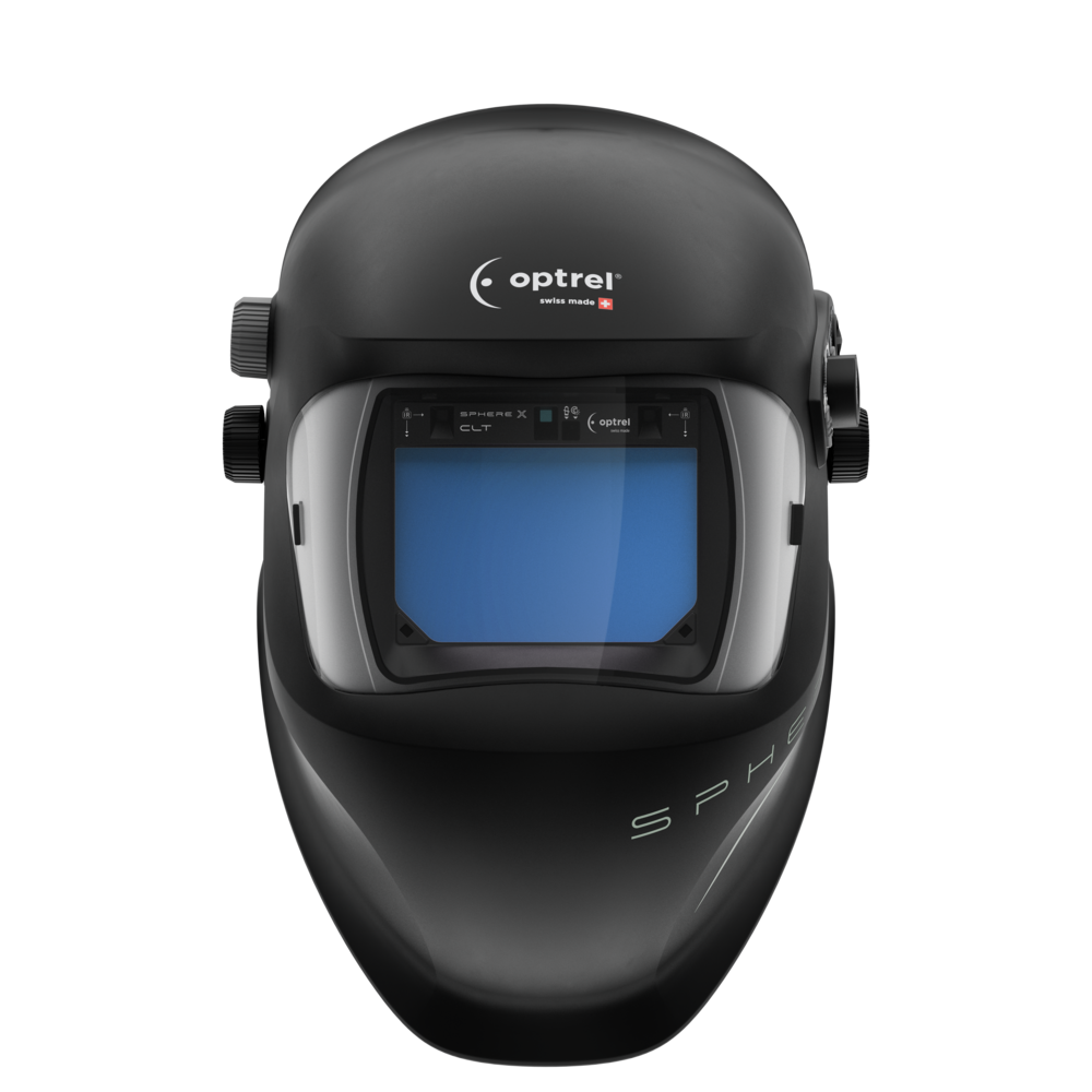 Optrel Sphere X CLT Automatik-Schweißhelm Vorderansicht großes Sichtfeld